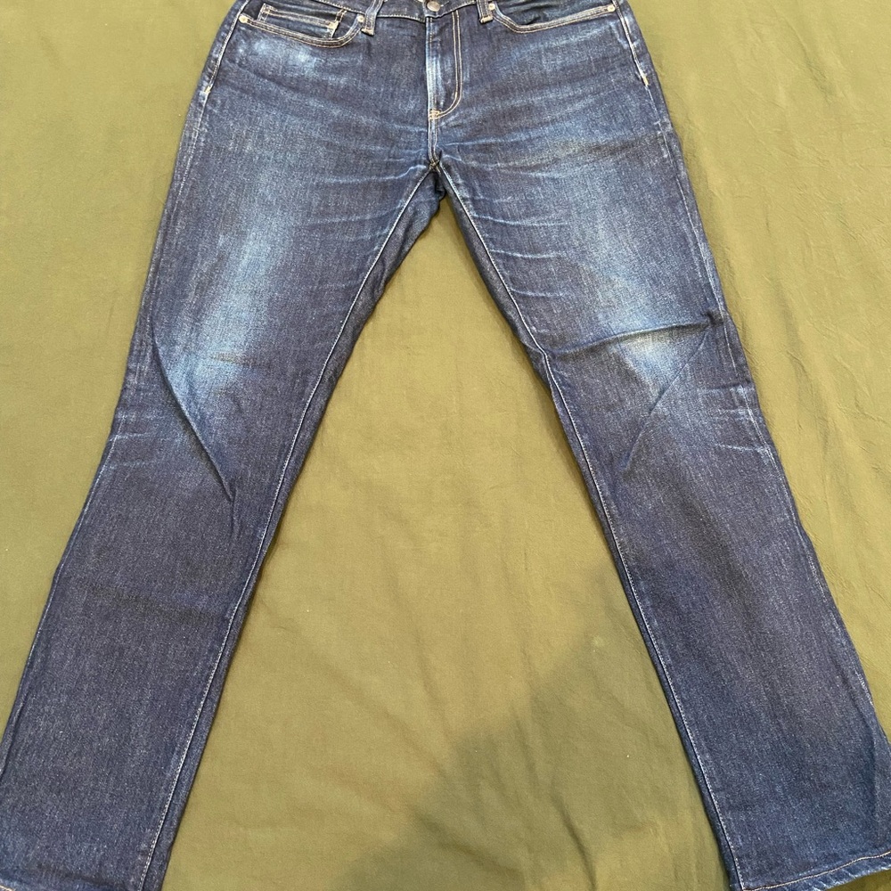 Lands' End Dark Wash Straight Jeans